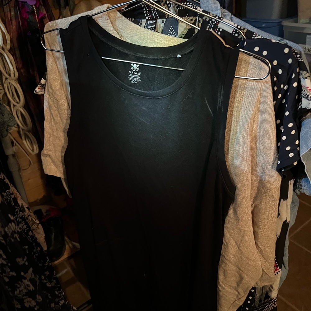 GAIAM Black Tank Top dress